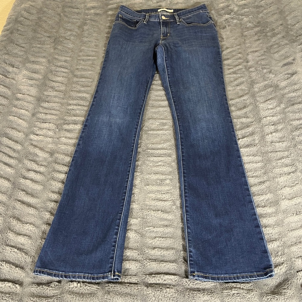 Levis 815 Curvy Bootcut Jeans Womens 30x32 Dark Wash Blue Stretch 19836-0006